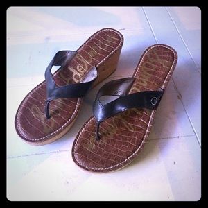 Sam Edelman Cork Wedge Sandals